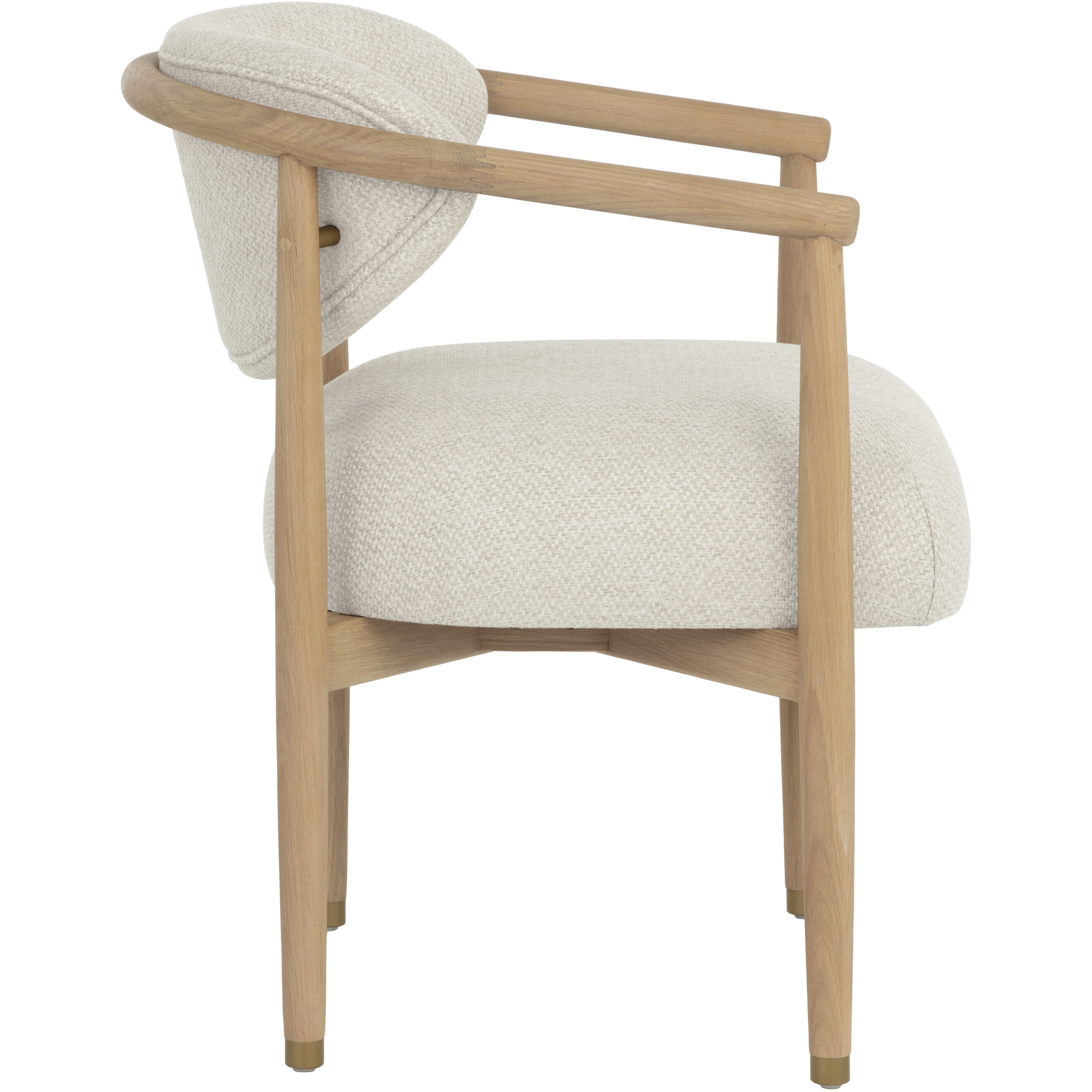 Sigrid Light Oak / Monument Oatmeal Dining Armchair